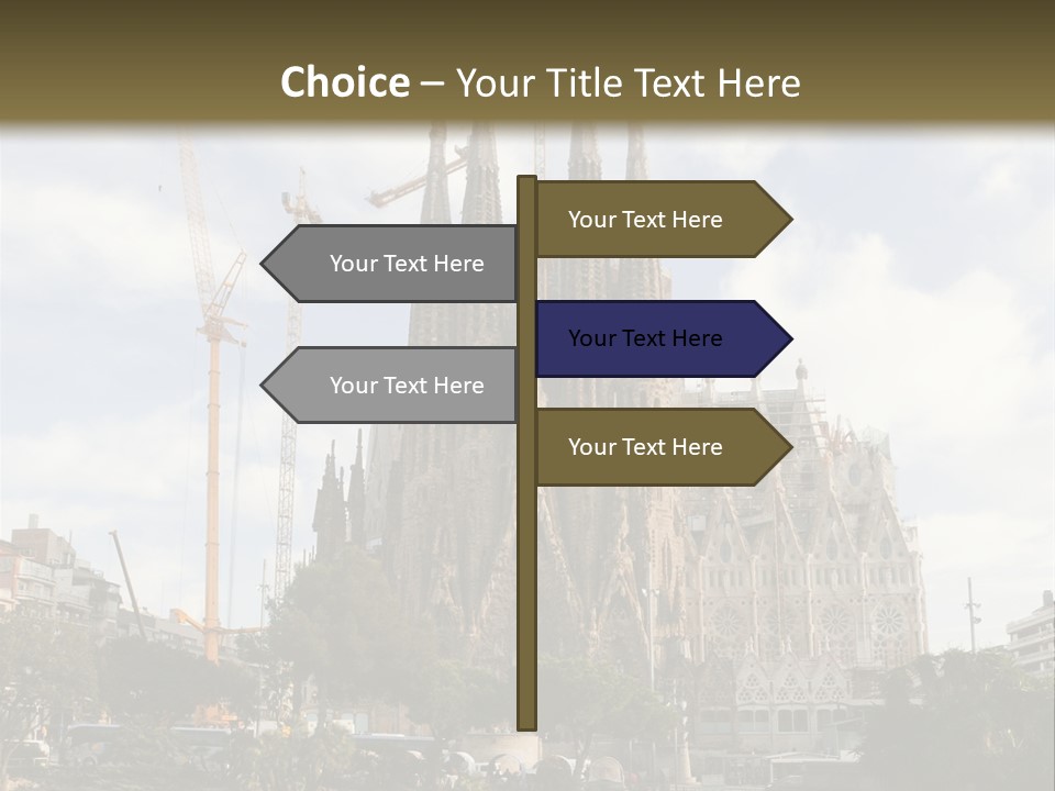 Catholic Expiatory Temple Crane PowerPoint Template