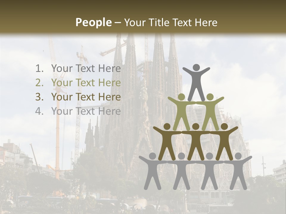 Catholic Expiatory Temple Crane PowerPoint Template