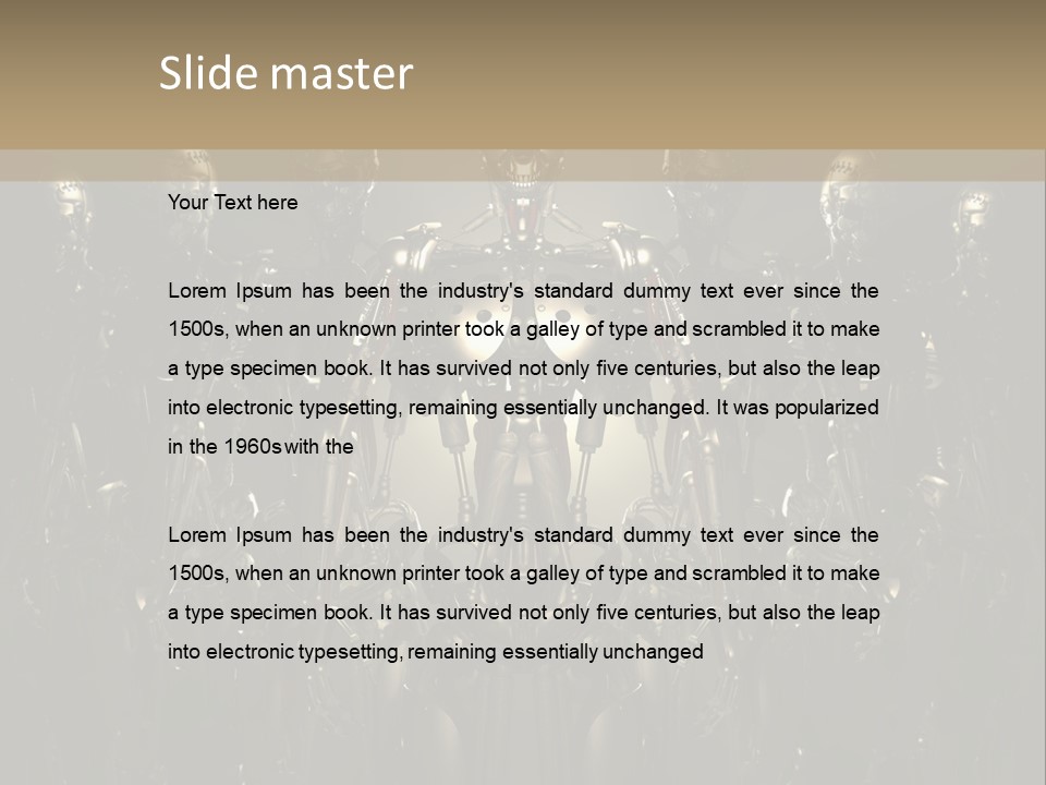 Technology Fiction Man PowerPoint Template