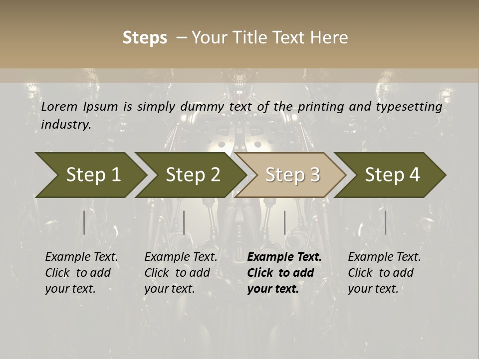 Technology Fiction Man PowerPoint Template
