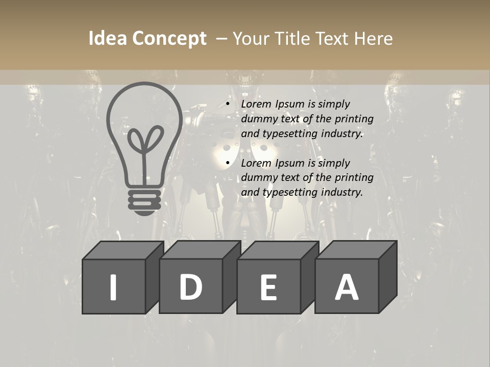 Technology Fiction Man PowerPoint Template