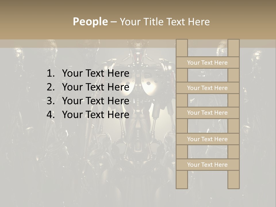 Technology Fiction Man PowerPoint Template