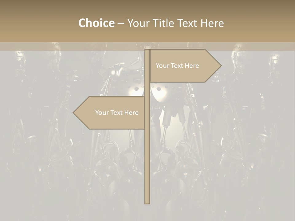 Technology Fiction Man PowerPoint Template