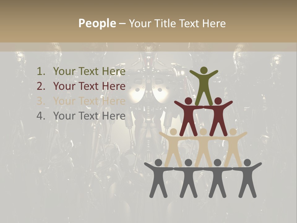 Technology Fiction Man PowerPoint Template