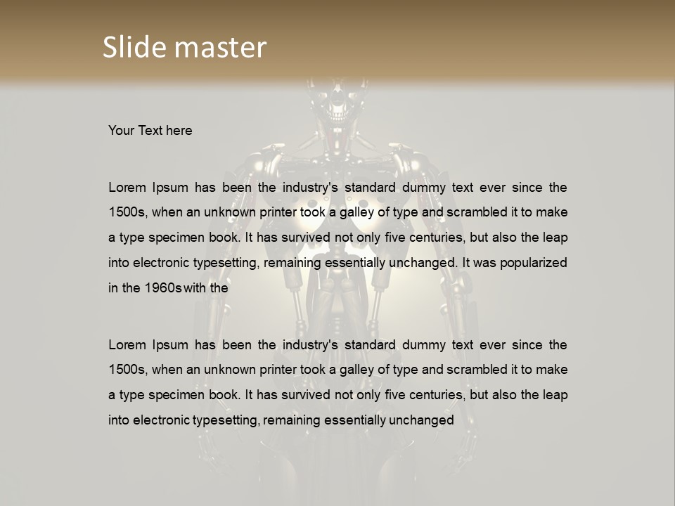 Science Suit Render PowerPoint Template