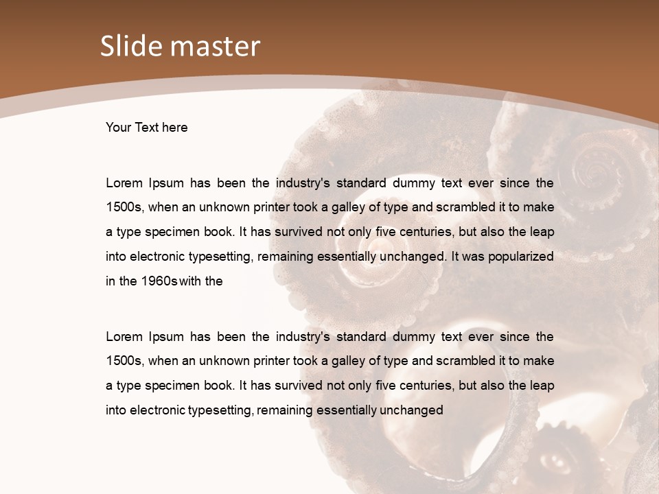 Directly Cold Devilfish PowerPoint Template