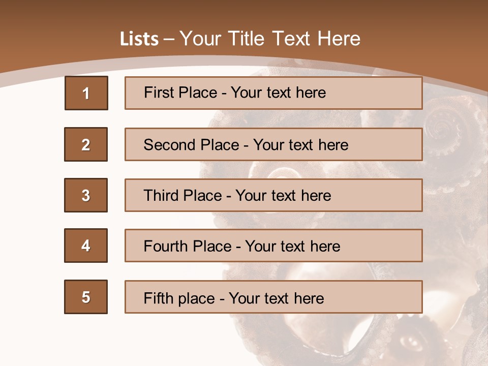 Directly Cold Devilfish PowerPoint Template