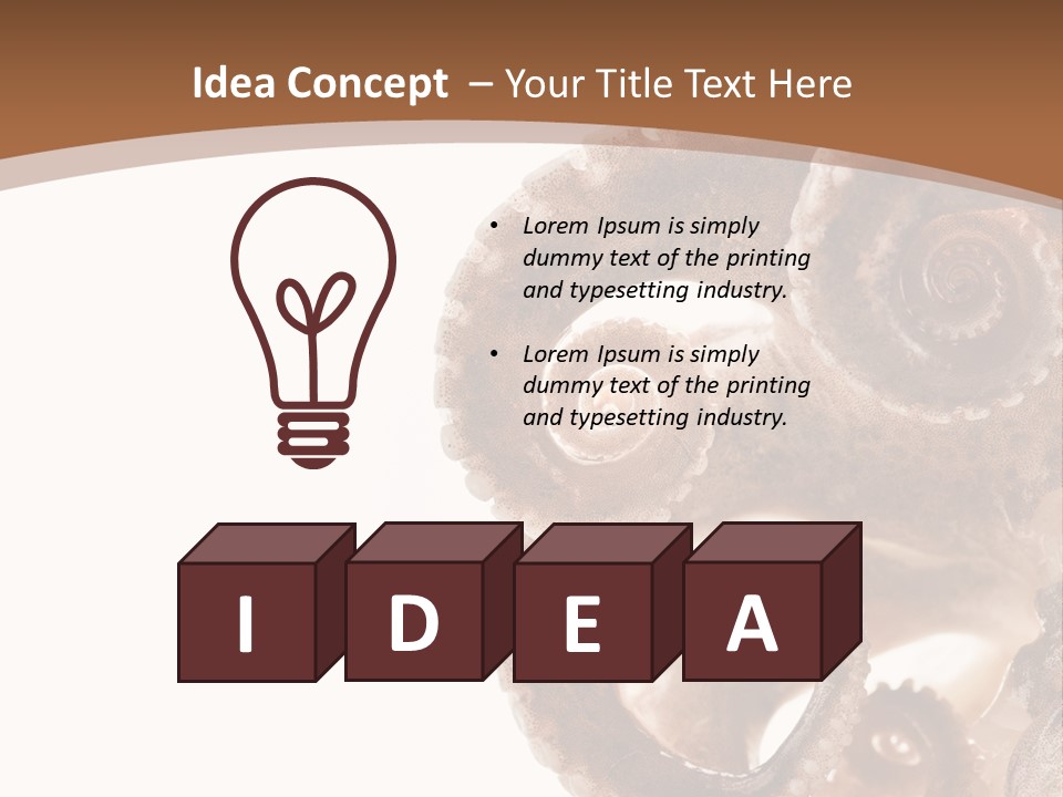 Directly Cold Devilfish PowerPoint Template