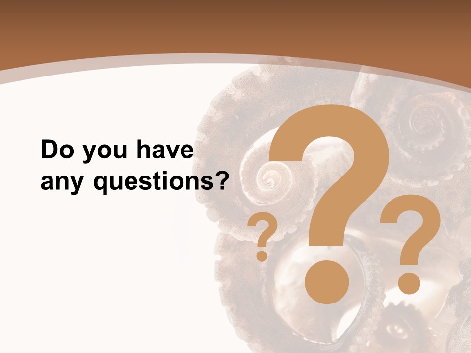 Directly Cold Devilfish PowerPoint Template