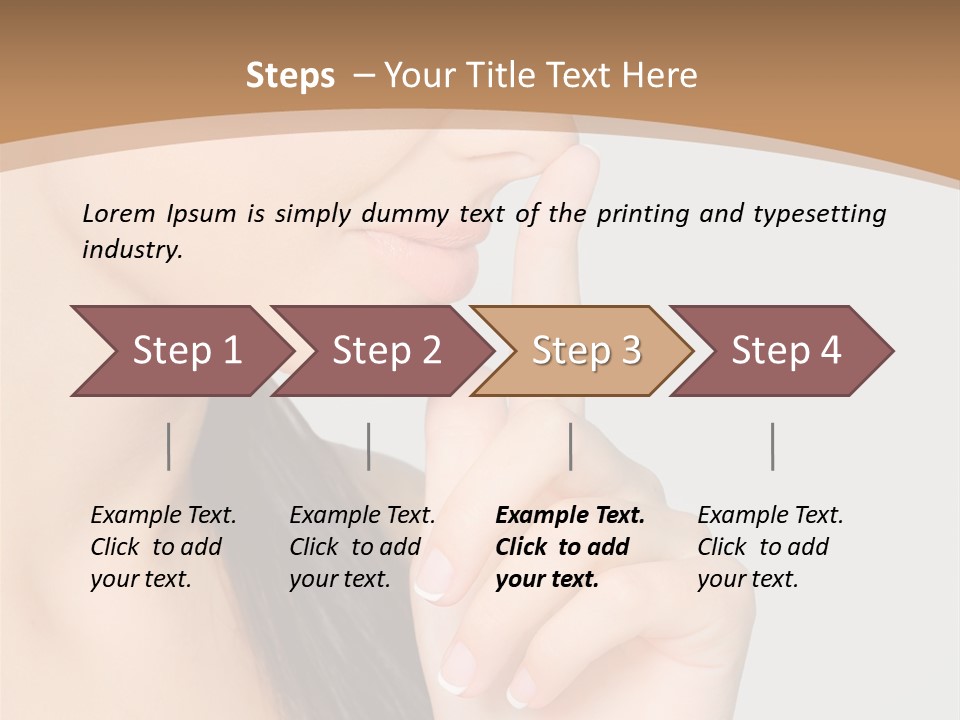 Shape Youth Hand PowerPoint Template