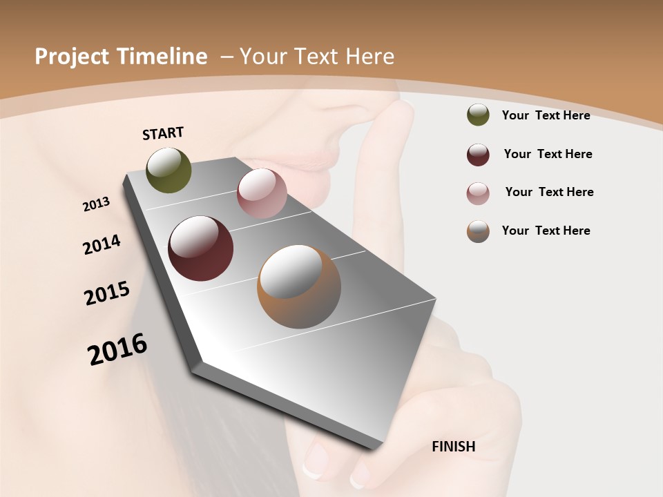 Shape Youth Hand PowerPoint Template