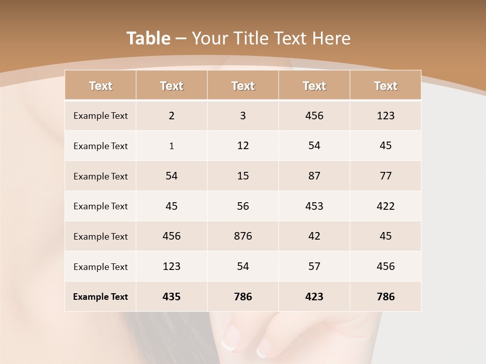 Shape Youth Hand PowerPoint Template