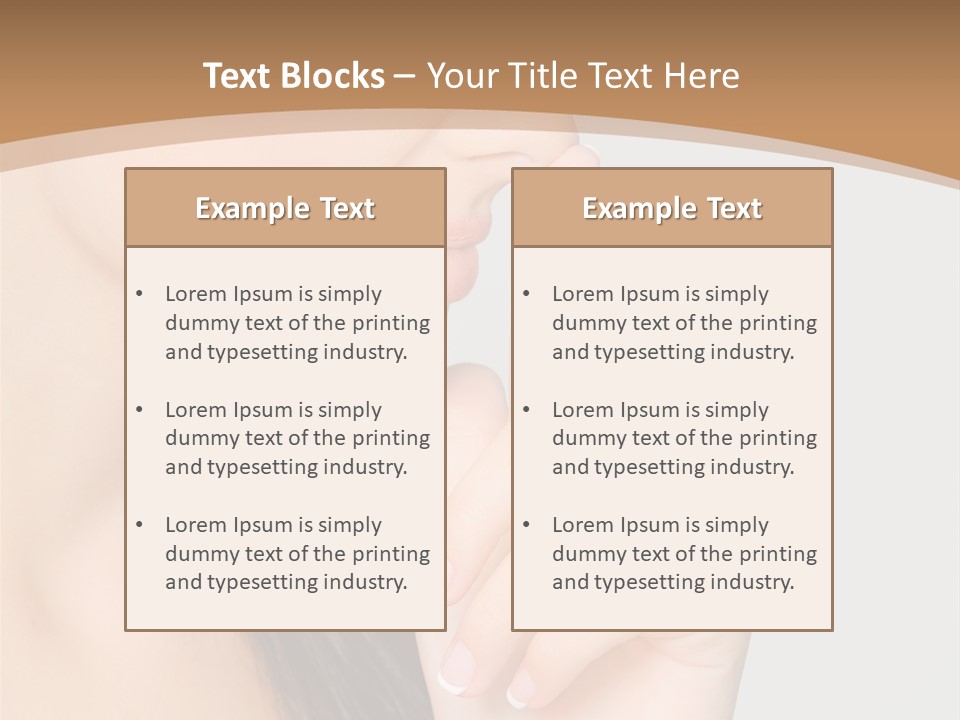 Shape Youth Hand PowerPoint Template