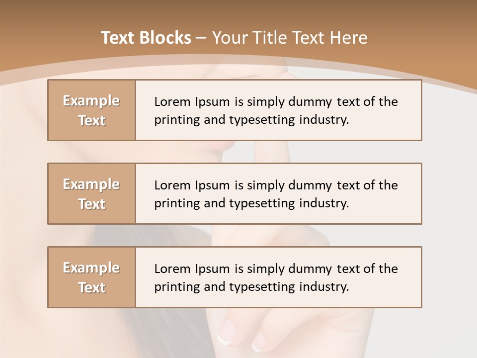 Shape Youth Hand PowerPoint Template