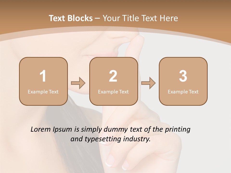 Shape Youth Hand PowerPoint Template