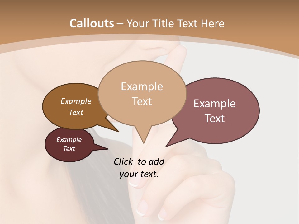 Shape Youth Hand PowerPoint Template