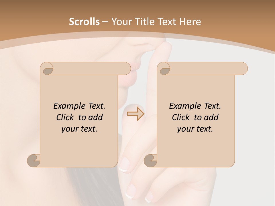 Shape Youth Hand PowerPoint Template