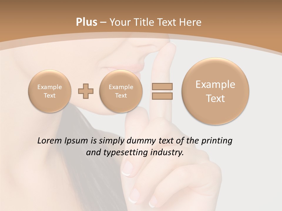 Shape Youth Hand PowerPoint Template