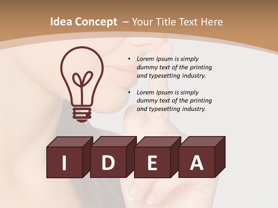 Shape Youth Hand PowerPoint Template