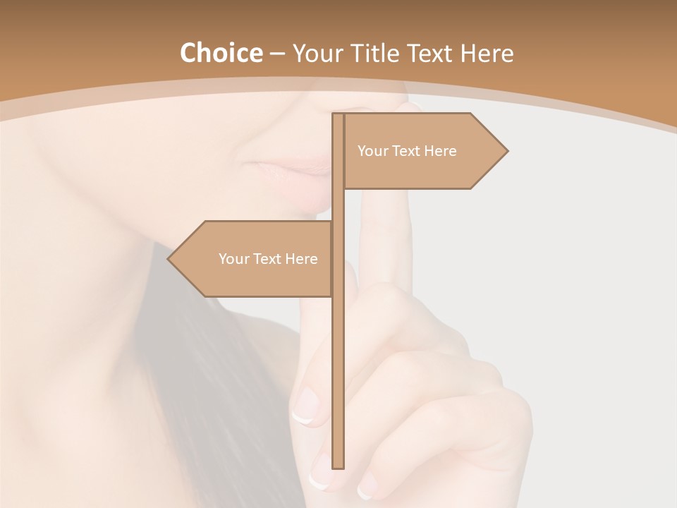 Shape Youth Hand PowerPoint Template