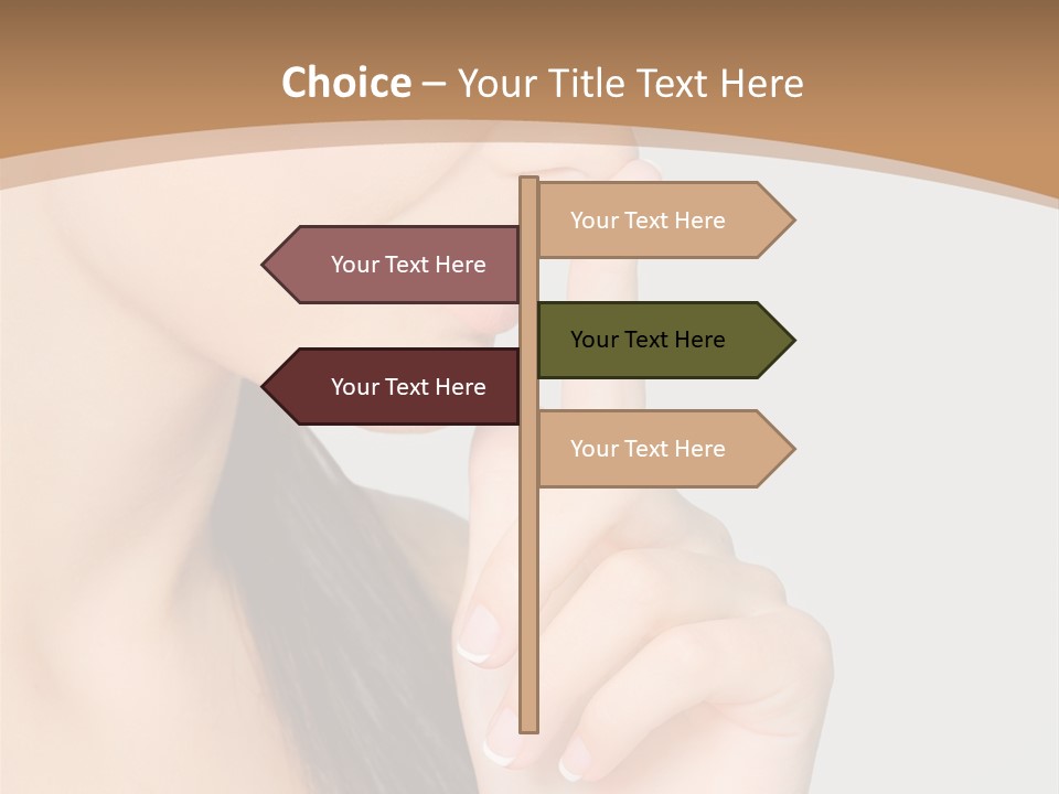 Shape Youth Hand PowerPoint Template