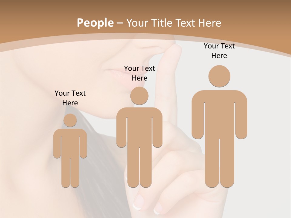 Shape Youth Hand PowerPoint Template