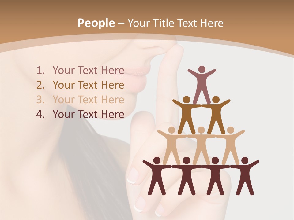 Shape Youth Hand PowerPoint Template