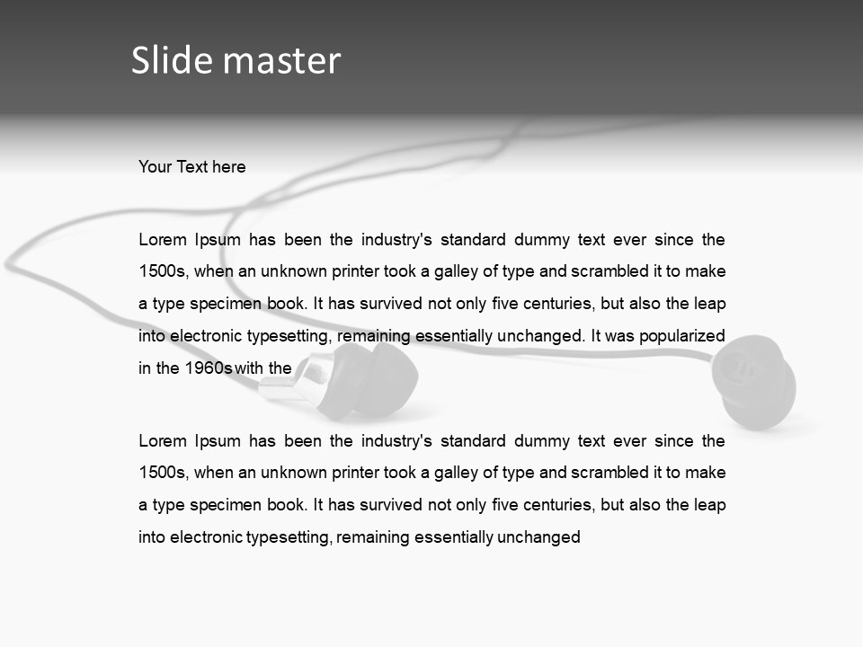 Elegance Music Single PowerPoint Template