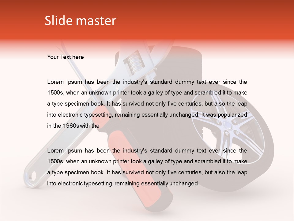 Repair Transport Tread PowerPoint Template