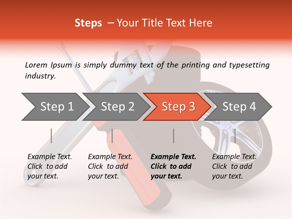 Repair Transport Tread PowerPoint Template