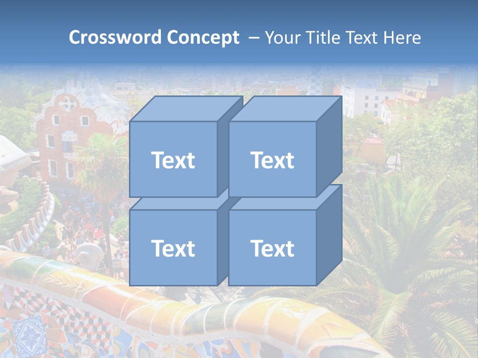 Gaudi Batllo Park Guell PowerPoint Template