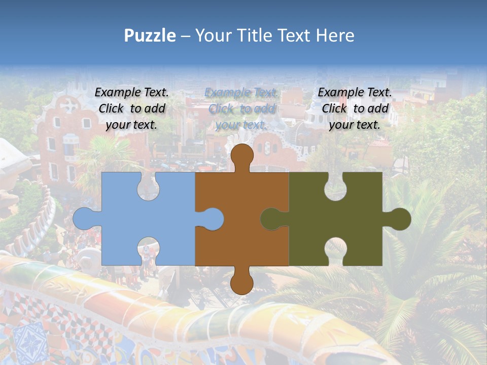Gaudi Batllo Park Guell PowerPoint Template