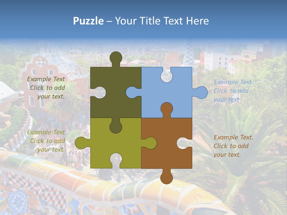 Gaudi Batllo Park Guell PowerPoint Template