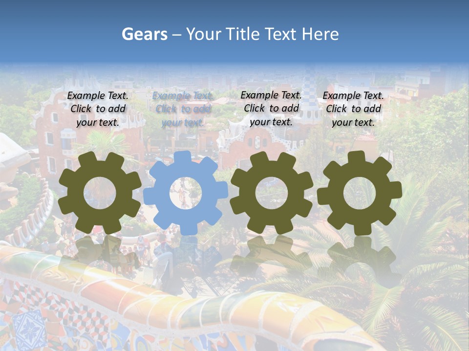 Gaudi Batllo Park Guell PowerPoint Template