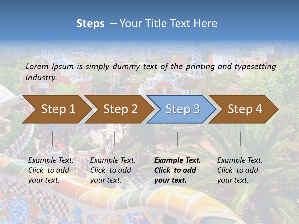 Gaudi Batllo Park Guell PowerPoint Template