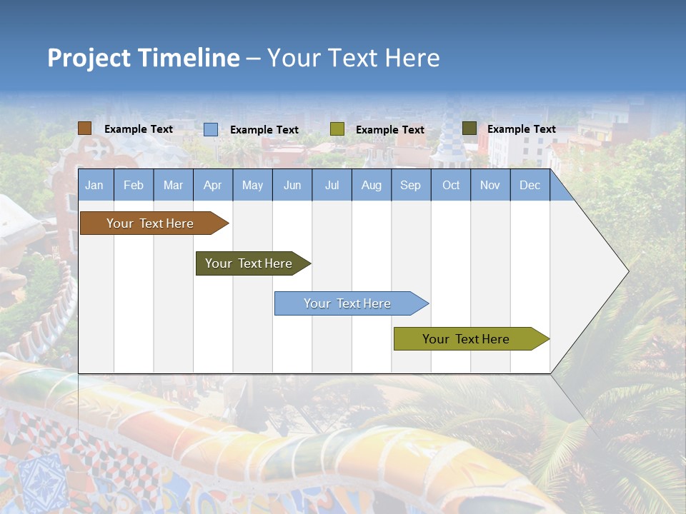 Gaudi Batllo Park Guell PowerPoint Template