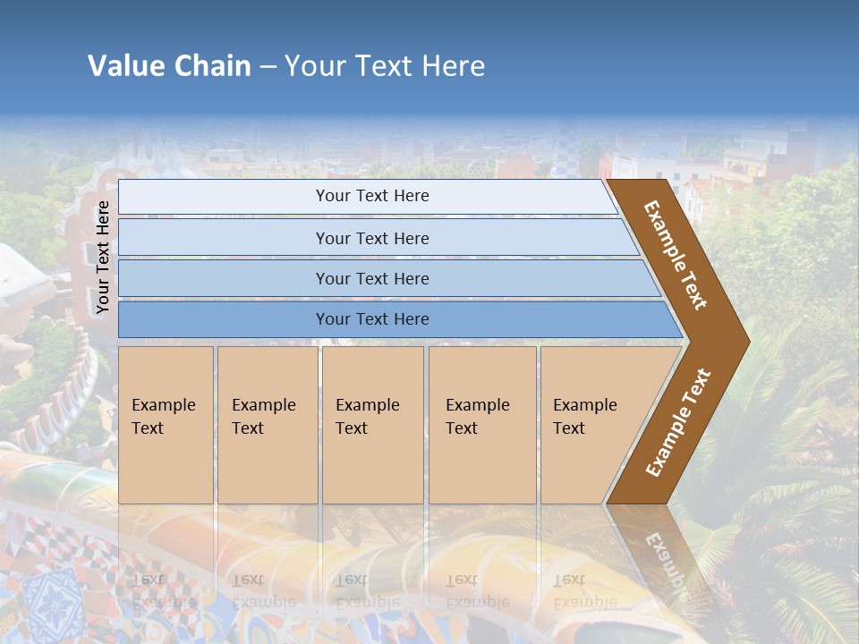 Gaudi Batllo Park Guell PowerPoint Template