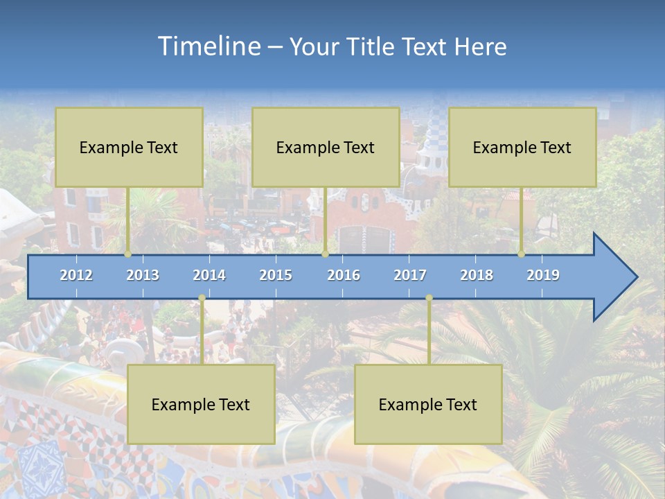Gaudi Batllo Park Guell PowerPoint Template
