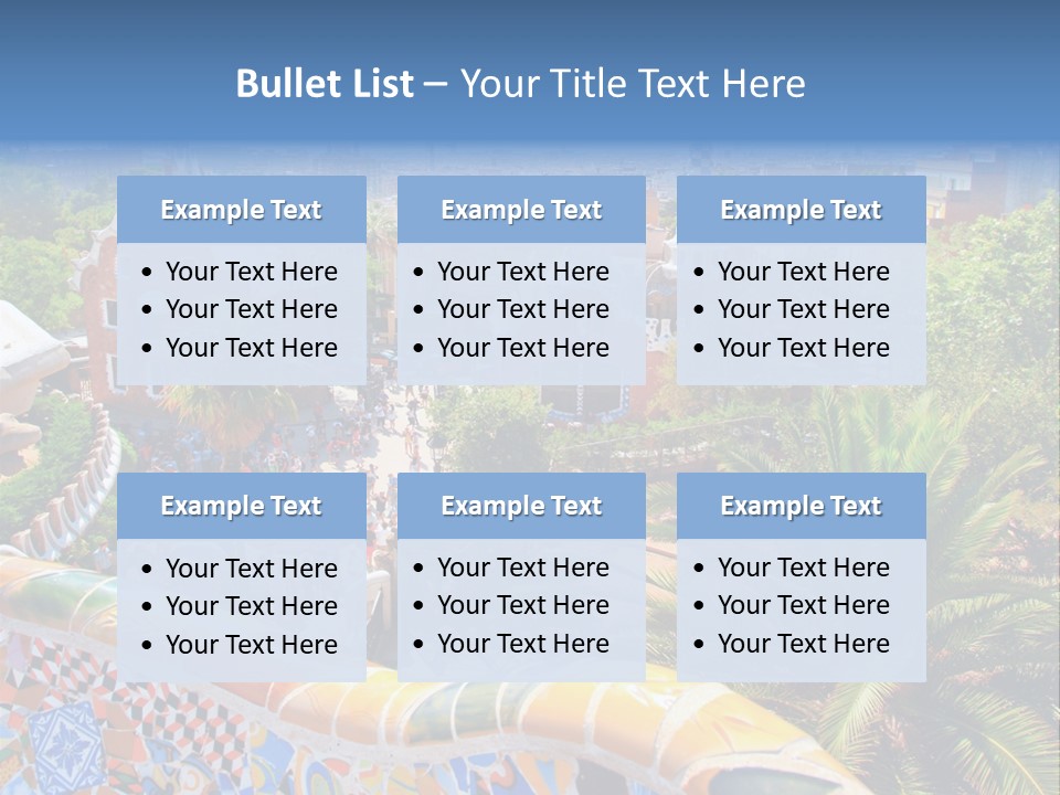 Gaudi Batllo Park Guell PowerPoint Template