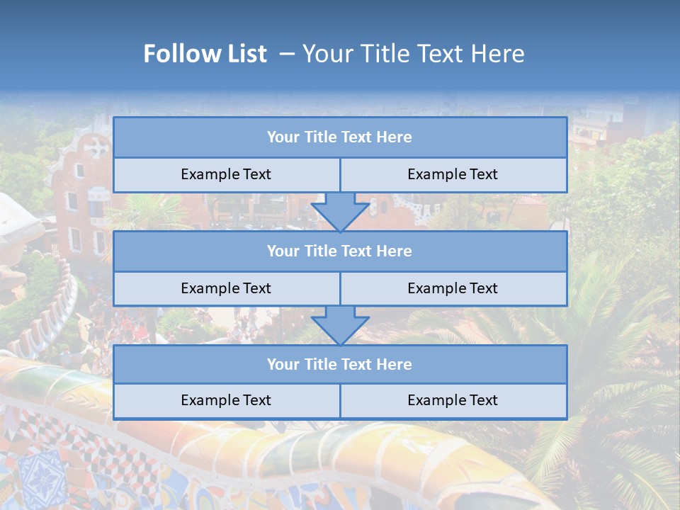 Gaudi Batllo Park Guell PowerPoint Template