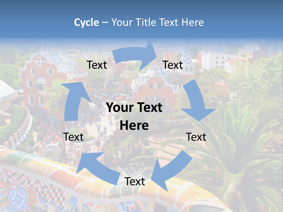 Gaudi Batllo Park Guell PowerPoint Template
