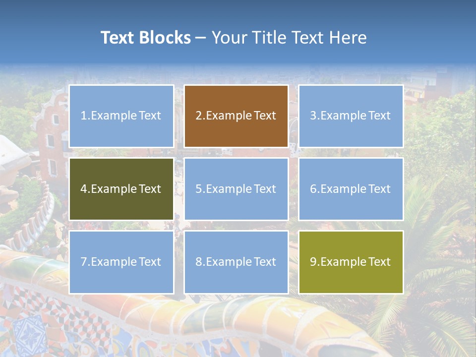 Gaudi Batllo Park Guell PowerPoint Template