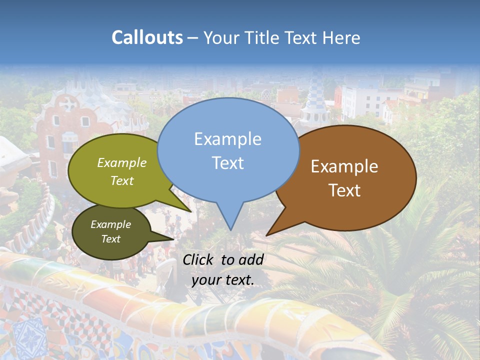Gaudi Batllo Park Guell PowerPoint Template