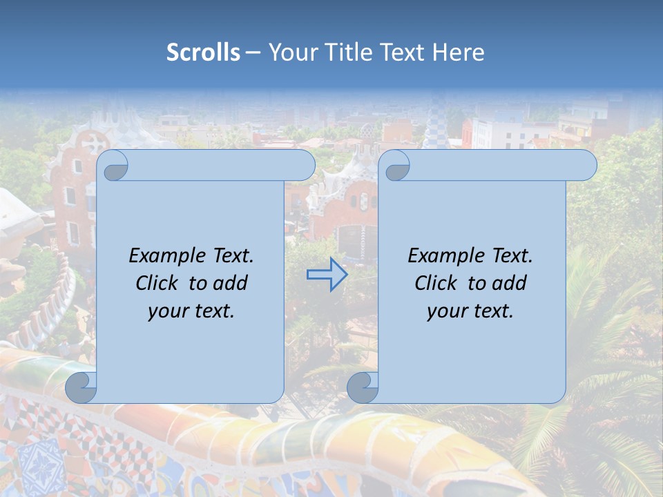 Gaudi Batllo Park Guell PowerPoint Template