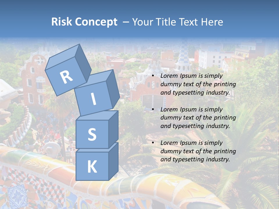 Gaudi Batllo Park Guell PowerPoint Template