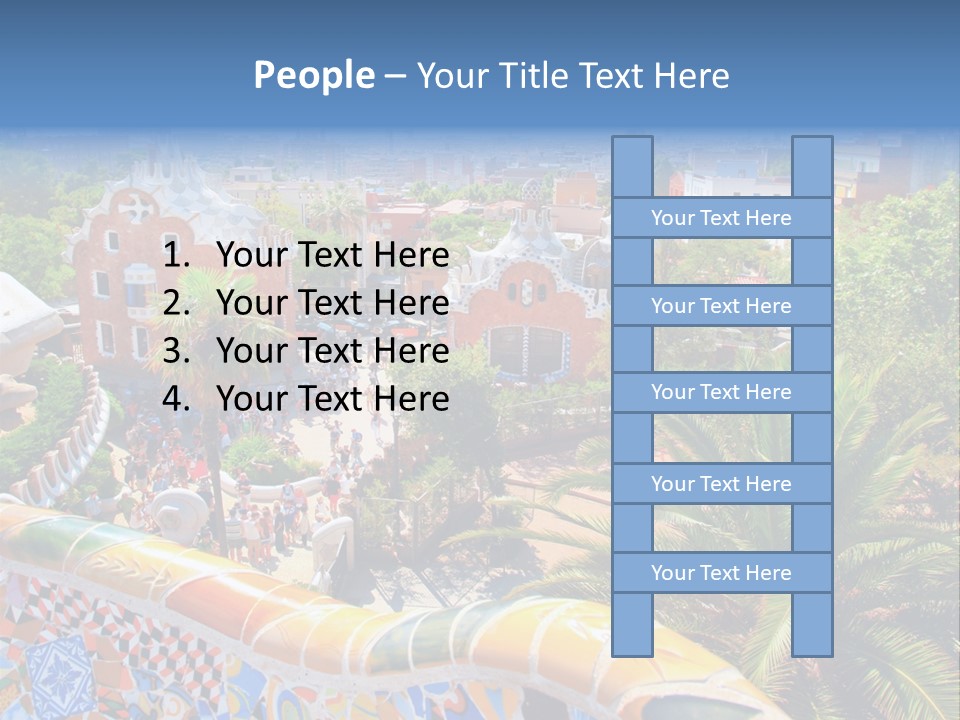 Gaudi Batllo Park Guell PowerPoint Template