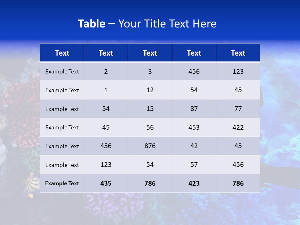 Many Ocean Depth PowerPoint Template
