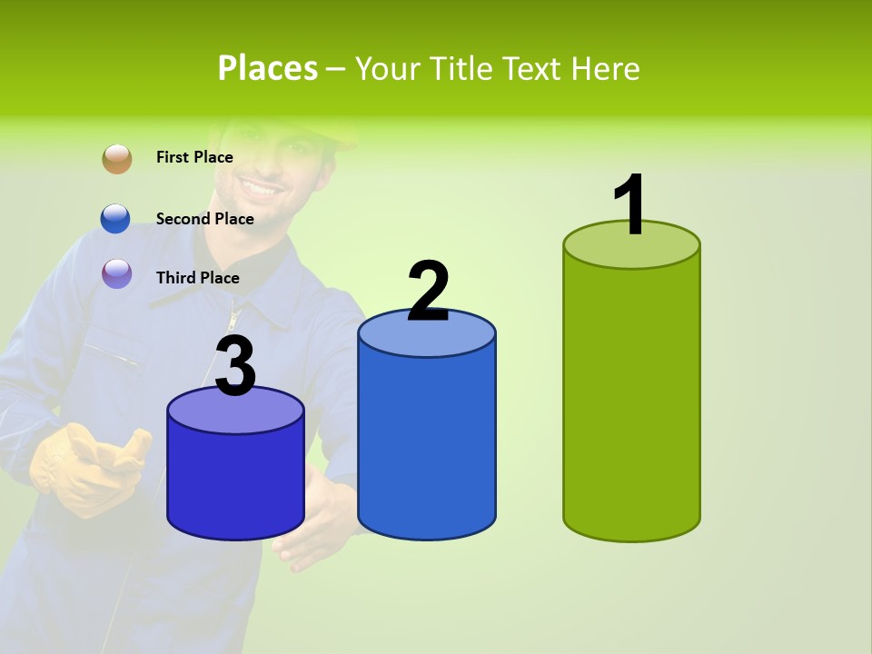 Caucasian Professional Young PowerPoint Template