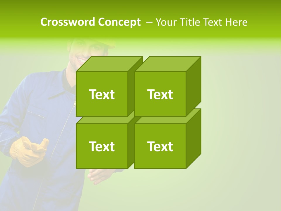 Caucasian Professional Young PowerPoint Template