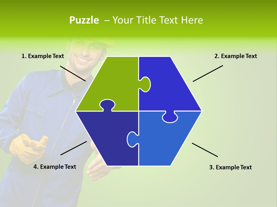 Caucasian Professional Young PowerPoint Template